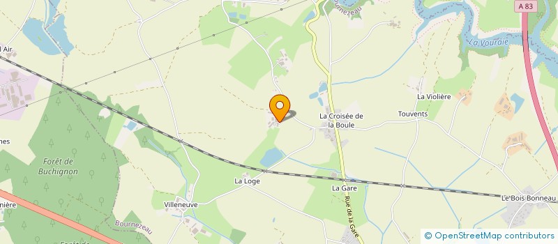 localisation de l'entreprise LES DEUX CHENES à BOURNEZEAU