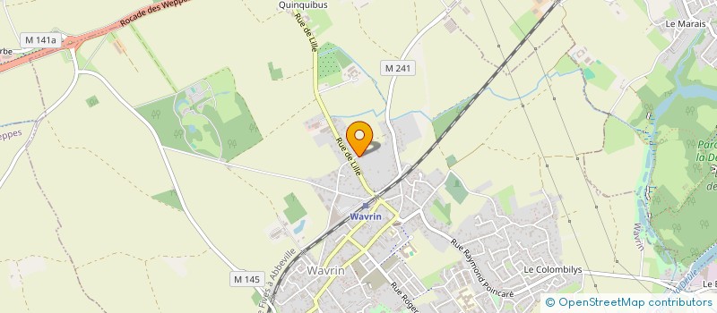 localisation de l'entreprise LES DEUX CHENES  WAVRIN