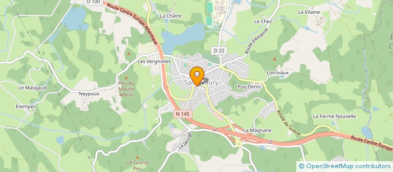 localisation de l'entreprise LES DEUX CLOCHERS à SAINT-VAURY