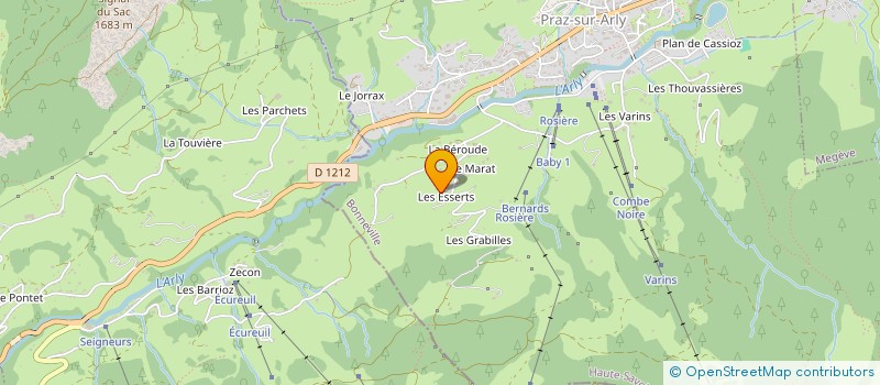 localisation de l'entreprise LES DEUX COEURS  PRAZ-SUR-ARLY