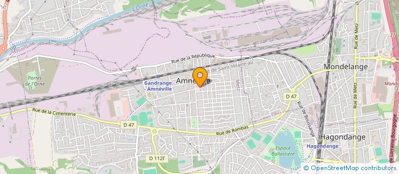 localisation de l'entreprise LES DEUX COEURS  AMNEVILLE