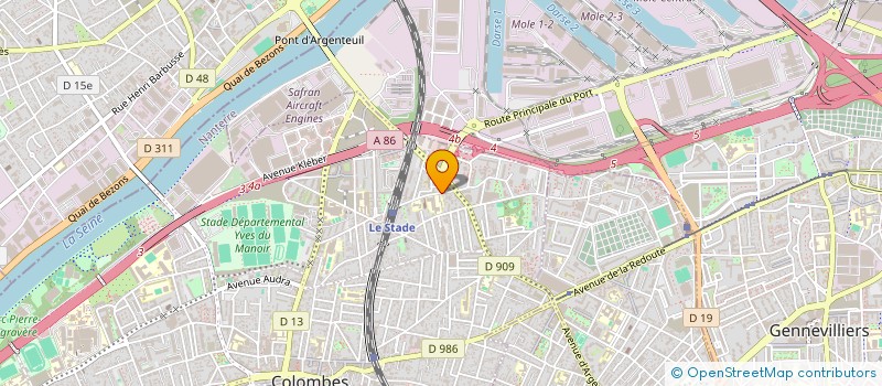 localisation de l'entreprise LES DEUX COLOMBES à COLOMBES