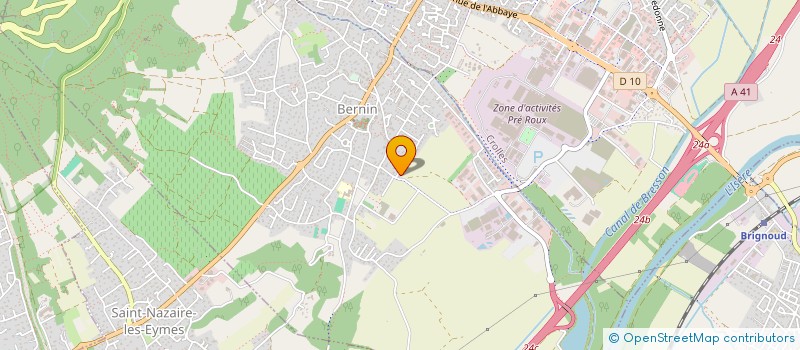 localisation de l'entreprise LES DEUX COLOMBES  BERNIN