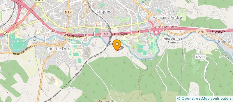 localisation de l'entreprise LES DEUX COMPAGNONS à AIX-EN-PROVENCE