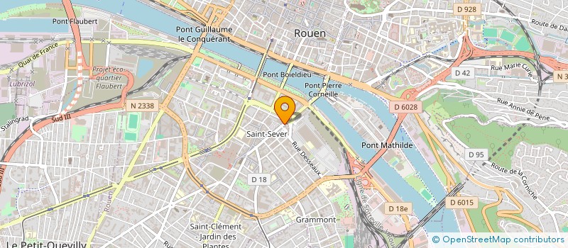 localisation de l'entreprise LES DEUX COUSINS EM  ROUEN