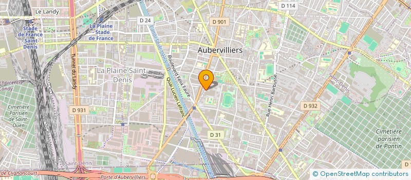 localisation de l'entreprise LES DEUX D à AUBERVILLIERS