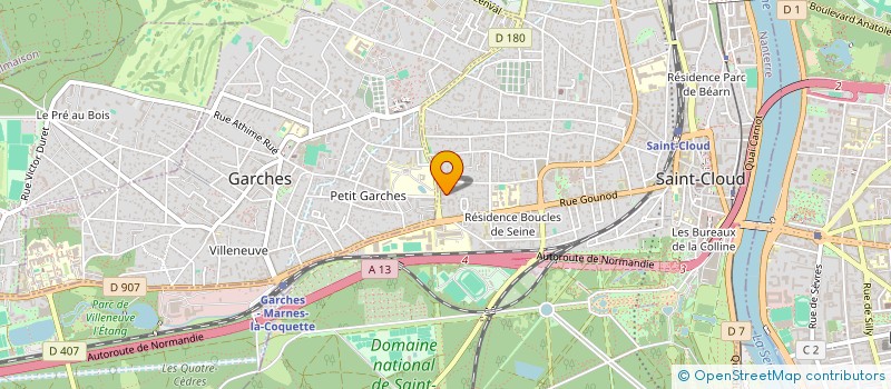 localisation de l'entreprise LES DEUX DAMES à SAINT-CLOUD
