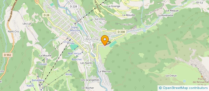 localisation de l'entreprise LES DEUX DOUDOUS à MORZINE