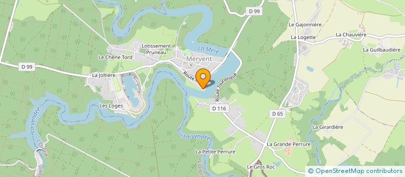 localisation de l'entreprise LES DEUX EAUX  MERVENT