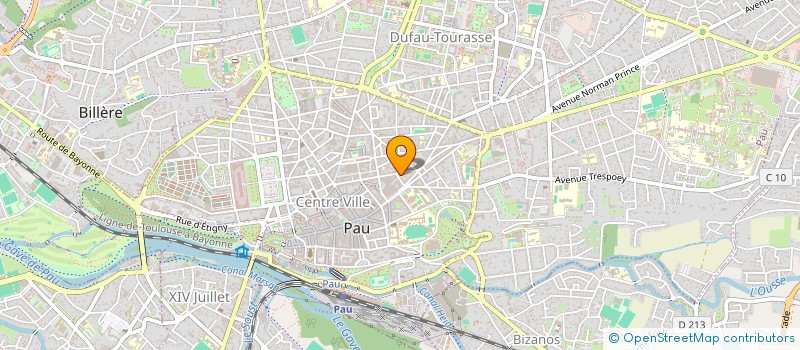 localisation de l'entreprise LES DEUX EGLISES  PAU