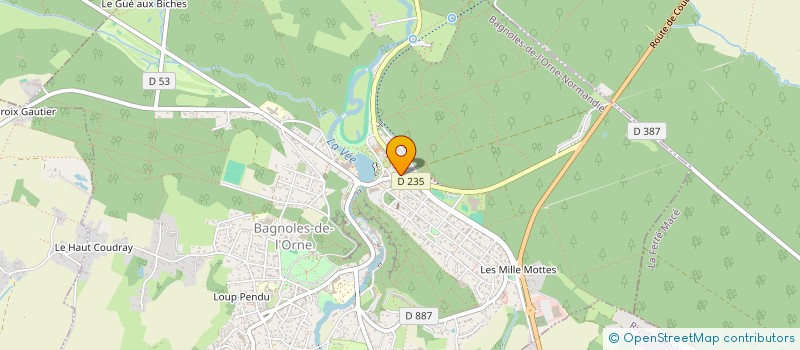 localisation de l'entreprise LES DEUX EPIS à BAGNOLES-DE-L'ORNE-NORMANDIE