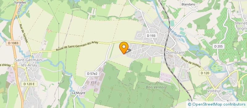 localisation de l'entreprise LES DEUX EPIS  DOMBLANS