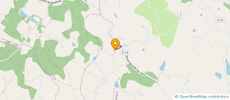 localisation de l'entreprise LES DEUX EPIS  SAINT-GAUZENS