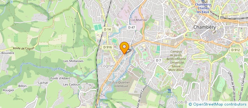 localisation de l'entreprise LES DEUX FLEURET  COGNIN