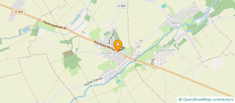 localisation de l'entreprise LES DEUX FLEURS  VIS-EN-ARTOIS