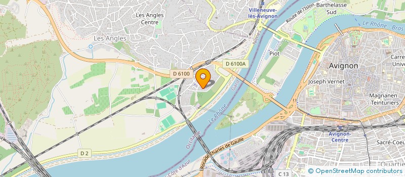 localisation de l'entreprise LES DEUX FLEUVES  LES ANGLES