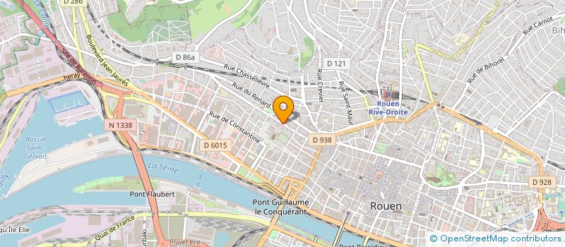 localisation de l'entreprise LES DEUX FLEUVES ASSOCIATION POUR LA GESTION DE LA CUISINE SOCIALE à ROUEN