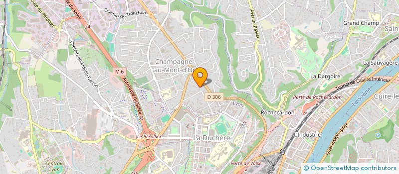 localisation de l'entreprise LES DEUX FLOCONS  CHAMPAGNE-AU-MONT-D'OR