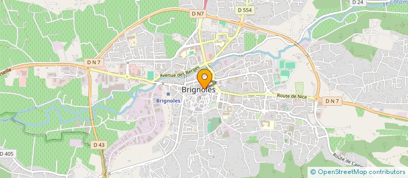localisation de l'entreprise LES DEUX FOURCHETTES à BRIGNOLES
