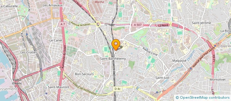 localisation de l'entreprise LES DEUX FRERES 26 à MARSEILLE