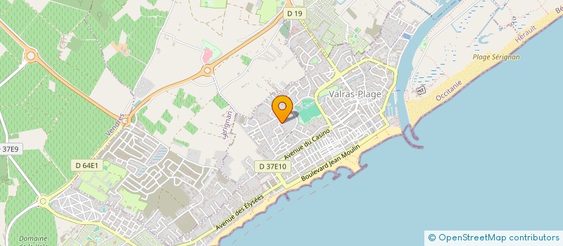 localisation de l'entreprise LES DEUX FRERES  VALRAS-PLAGE