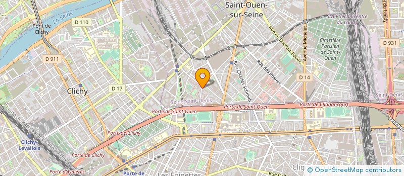 localisation de l'entreprise LES DEUX FRERES à SAINT-OUEN-SUR-SEINE