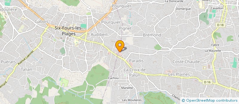 localisation de l'entreprise LES DEUX FRERES à LA SEYNE SUR MER