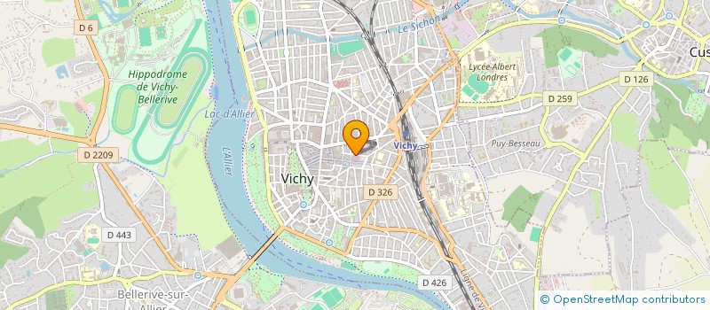 localisation de l'entreprise LES DEUX FRERES à VICHY