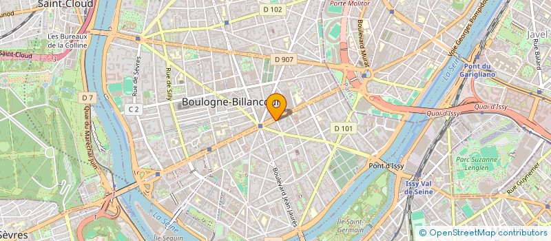 localisation de l'entreprise LES DEUX FRERES à BOULOGNE-BILLANCOURT