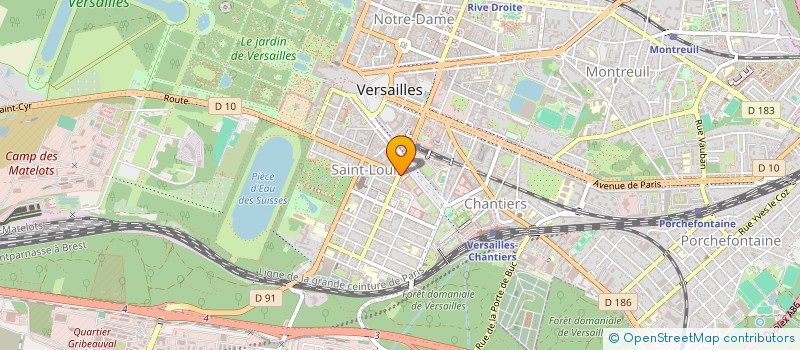 localisation de l'entreprise LES DEUX FRERES à VERSAILLES