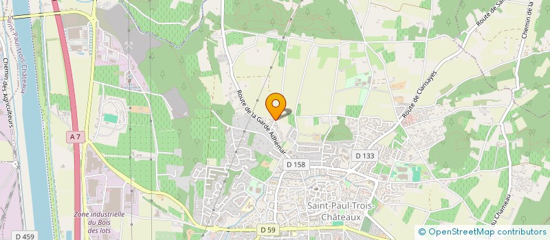 localisation de l'entreprise LES DEUX FRERES  PIERRELATTE