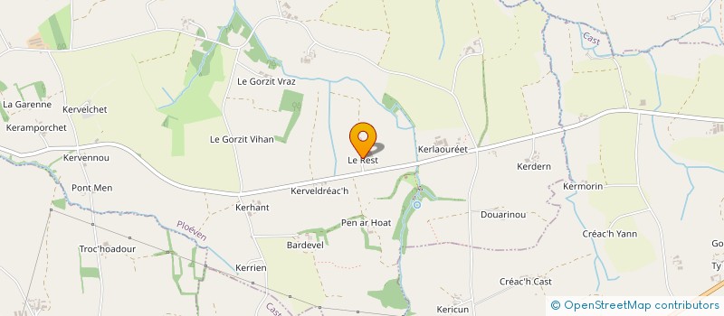 localisation de l'entreprise LES DEUX FRERES  PLOEVEN