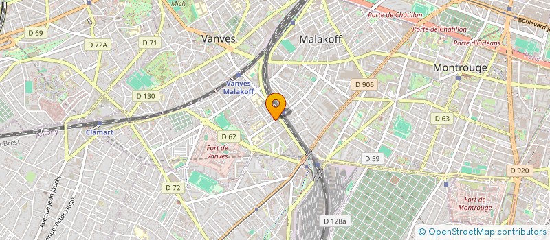 localisation de l'entreprise LES DEUX FRERES  MALAKOFF