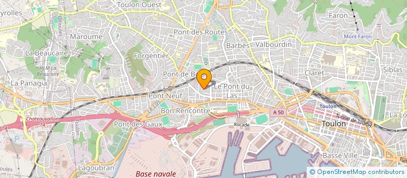 localisation de l'entreprise LES DEUX FRERES  TOULON