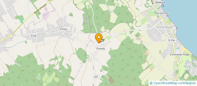 localisation de l'entreprise LES DEUX FRERES  EXCENEVEX