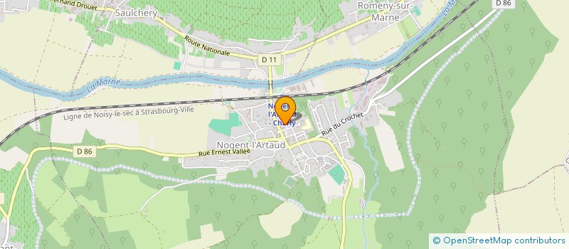 localisation de l'entreprise LES DEUX FRERES  NOGENT-L'ARTAUD