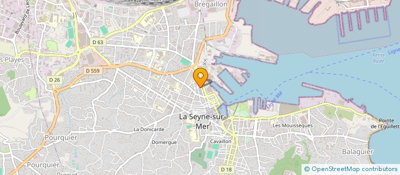 localisation de l'entreprise LES DEUX FRERES PECHE à LA SEYNE-SUR-MER