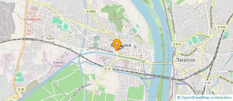 localisation de l'entreprise LES DEUX G  BEAUCAIRE