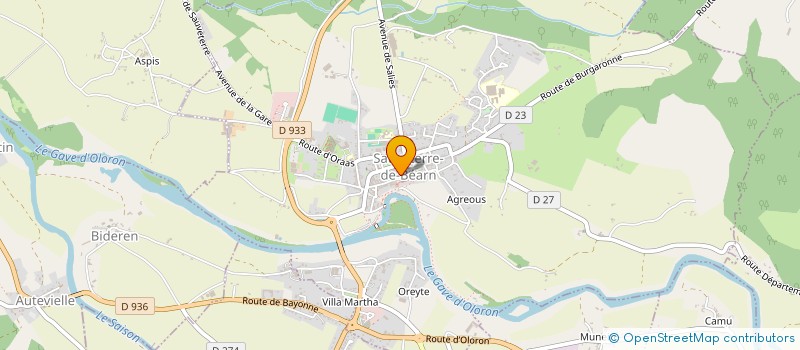 localisation de l'entreprise LES DEUX GAVES à SAUVETERRE-DE-BEARN