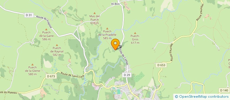 localisation de l'entreprise LES DEUX GRANGES  SOUSCEYRAC-EN-QUERCY