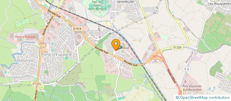 localisation de l'entreprise LES DEUX GRENATS  PERPIGNAN