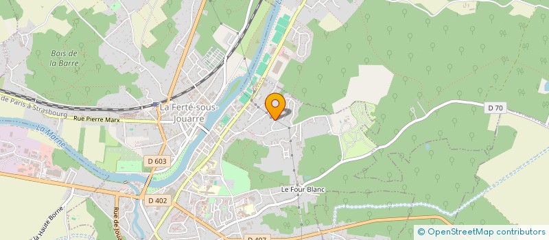 localisation de l'entreprise LES DEUX H à LA FERTE-SOUS-JOUARRE