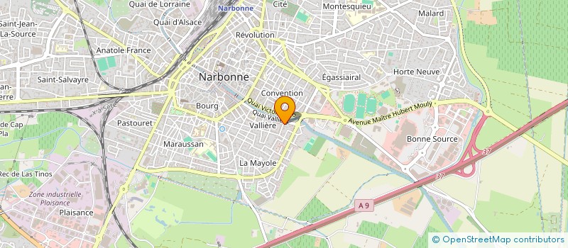 localisation de l'entreprise LES DEUX H à NARBONNE