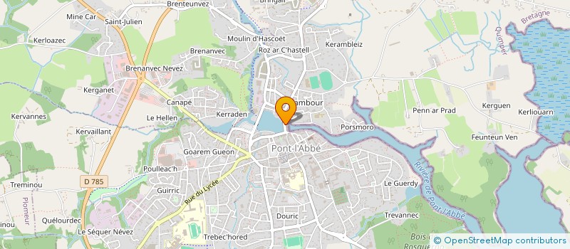 localisation de l'entreprise LES DEUX HOR  PONT-L'ABBE