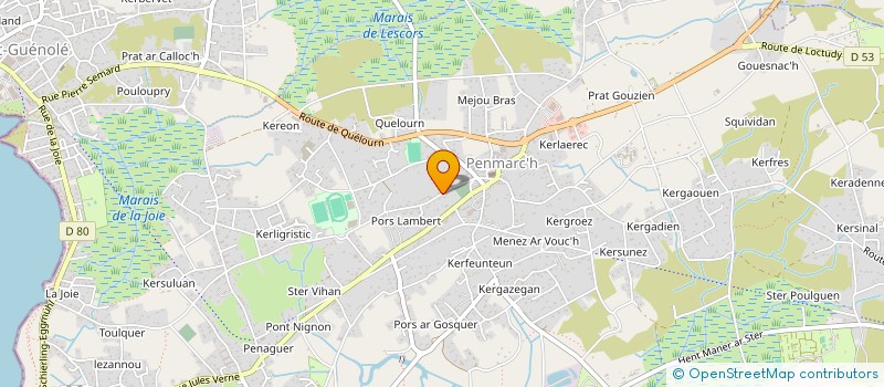 localisation de l'entreprise LES DEUX I  PENMARCH