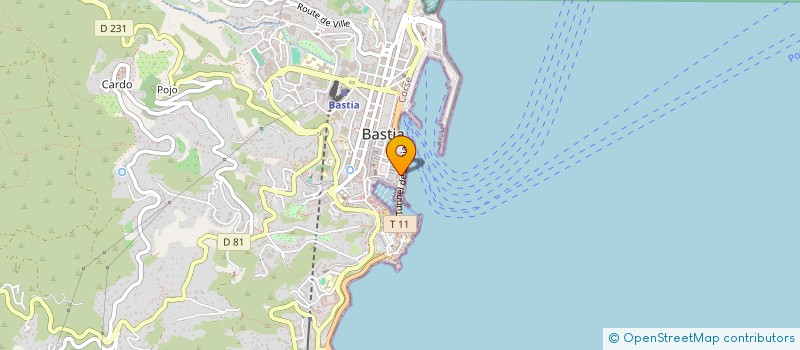 localisation de l'entreprise LES DEUX J à BASTIA