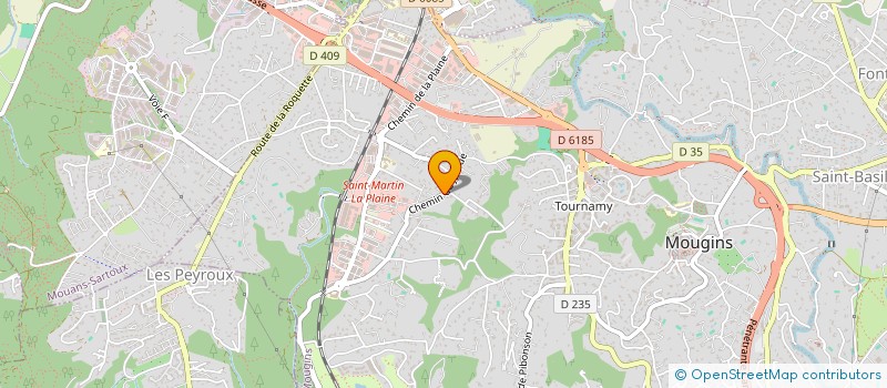 localisation de l'entreprise LES DEUX J à MOUGINS