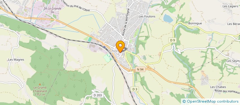 localisation de l'entreprise LES DEUX JARDINS  CHORGES