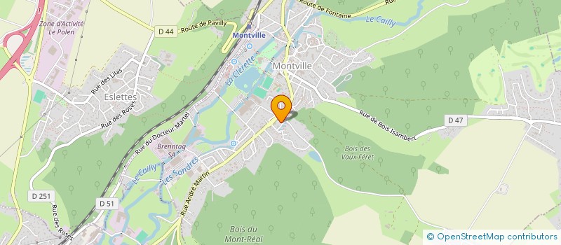 localisation de l'entreprise LES DEUX JONQUILLES  MONTVILLE