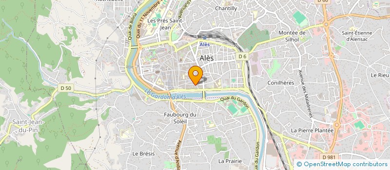 localisation de l'entreprise LES DEUX JUMEAUX  ALES